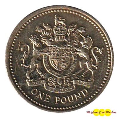 2003 £1 Coin - The Royal Arms - Click Image to Close